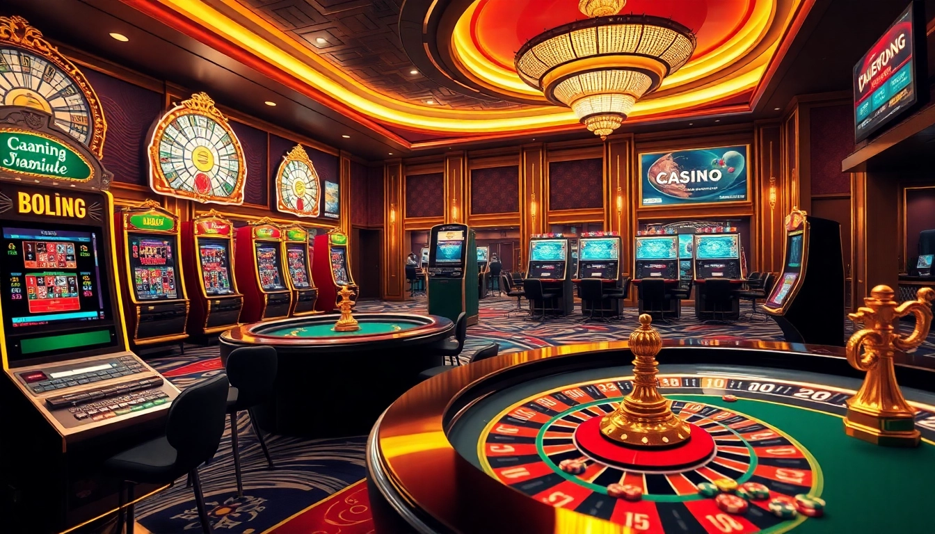 Experience high-stakes excitement with RAJABARONG in a vibrant online casino setting showcasing thrilling slot machines.