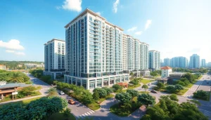 Experience the luxury of Tampines St 95 EC, an executive condominium highlighting modern architectural design.