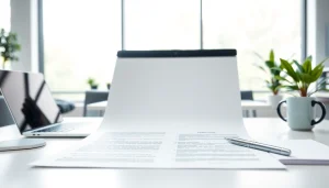 Engage in Customized Proposal Writing with a professional proposal layout on an inviting office desk.