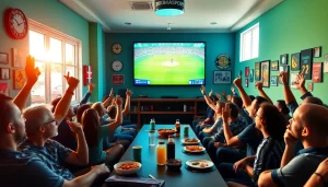 Watch Diema Sport online free in an exciting sports viewing room filled with fans cheering.
