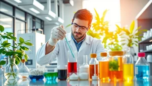 Fournisseur d édulcorants avec mélange d'ingrédients sucrants naturels dans un laboratoire moderne.