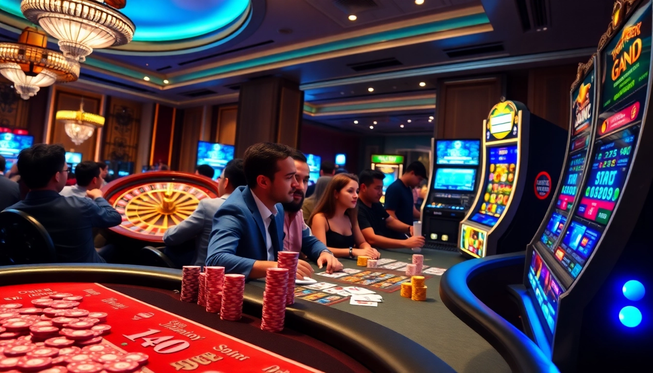 Experience thrilling games at giaimanhacai.news with vibrant casino visuals.