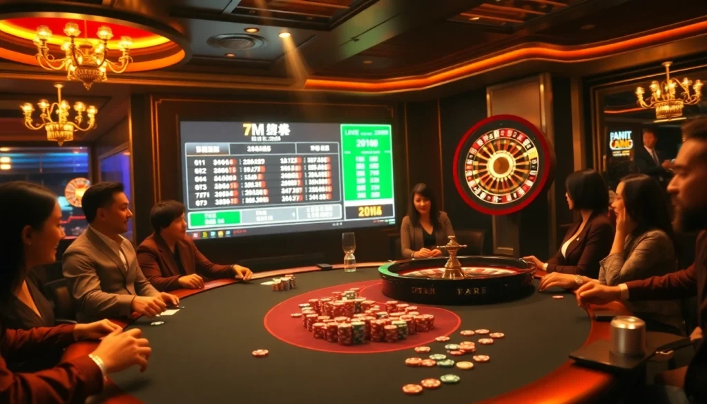 Experience thrilling poker action at 7m.cn with vibrant casino visuals and live scores.