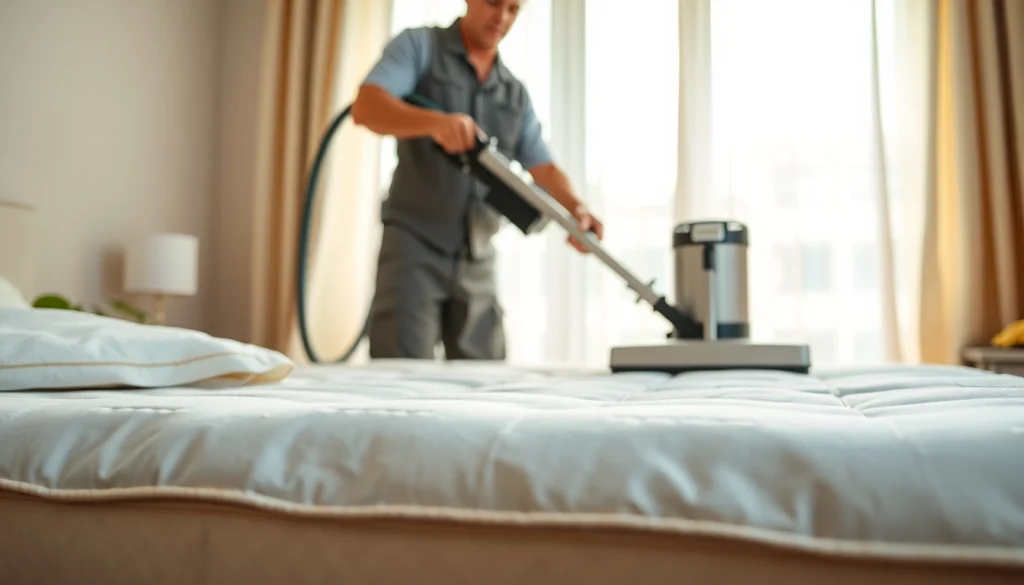 Freshly cleaned mattress in a bright bedroom showcasing mattress cleaning Dubai services.