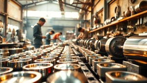 Expert artisans meticulously performing metal polishing in Malaysia, showcasing skilled craftsmanship and quality.