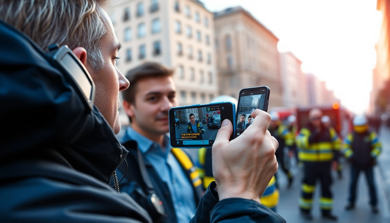 Зніміть новини з https://sumytoday.in.ua на фоні заселеного міста.