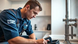 Plumber servicing a leak at https://speedyservicestoday.com.au valuable emergency plumbing services.