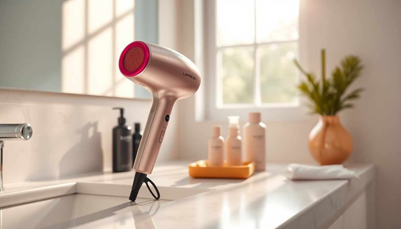 Experience the powerful Laifen SE hair dryer drying hair efficiently and elegantly.
