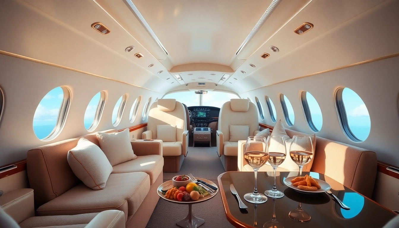 Enjoy luxury travel with https://flymarquis.com private jet experience featuring an elegant interior.