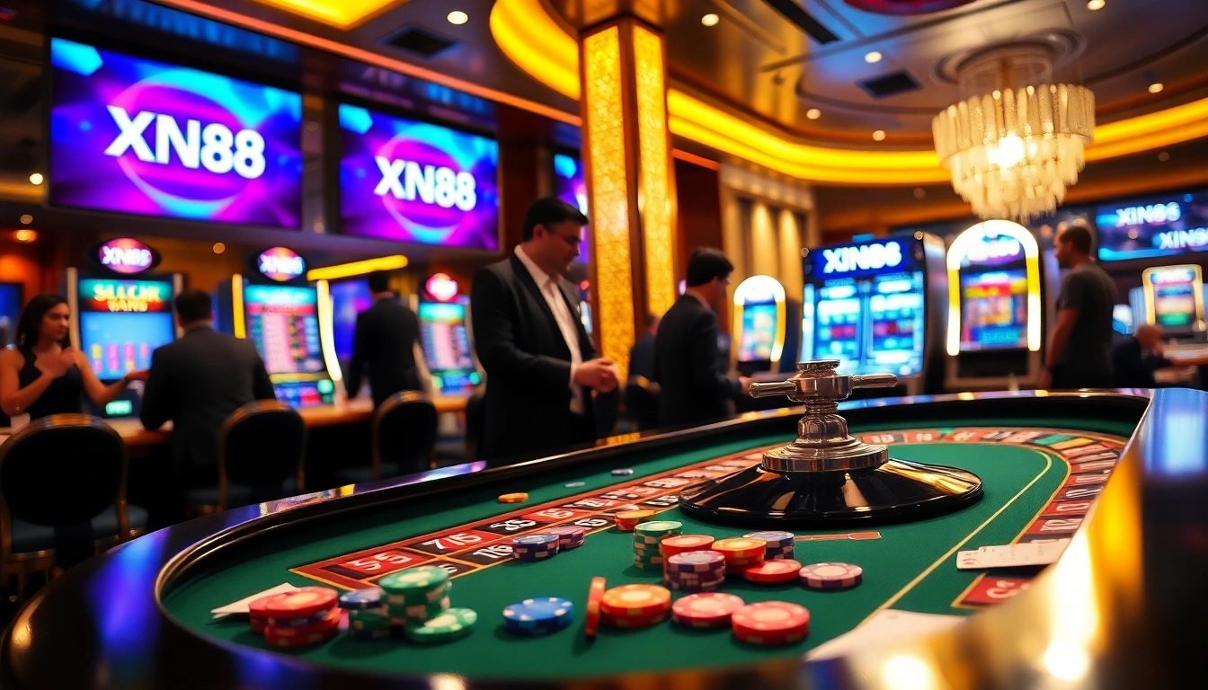 Experience thrilling gaming action at XN88's vibrant online casino.