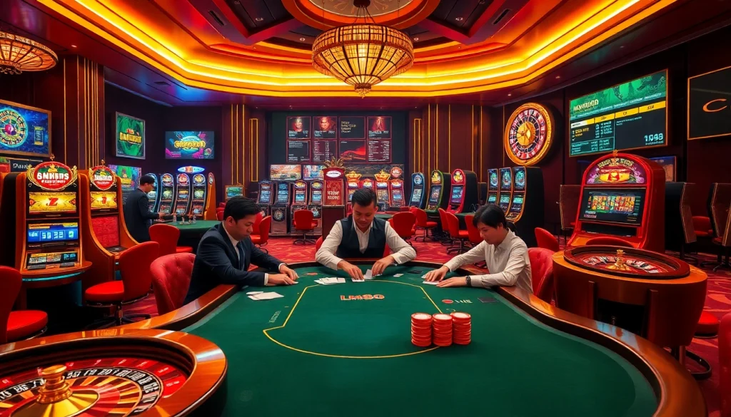 Exciting poker action at MM88 Tokyo casino with live gaming and vibrant atmosphere.