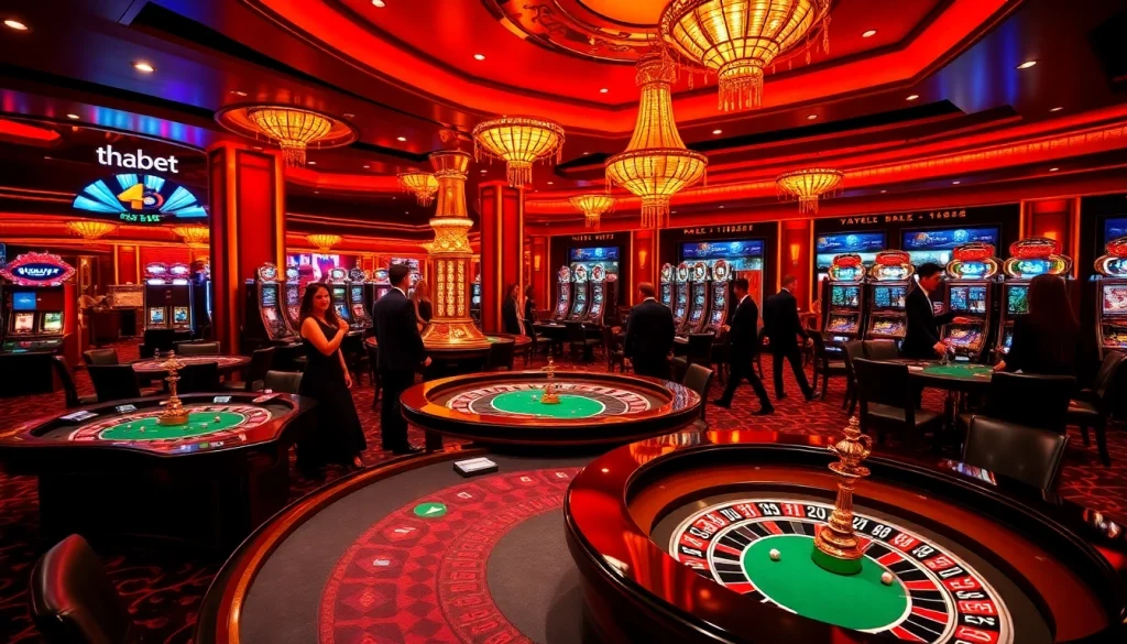 Experience the thrill of victory at Thabet casino with strategic blackjack gameplay in an upscale setting.