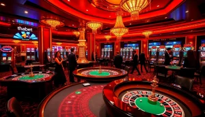Experience the thrill of victory at Thabet casino with strategic blackjack gameplay in an upscale setting.