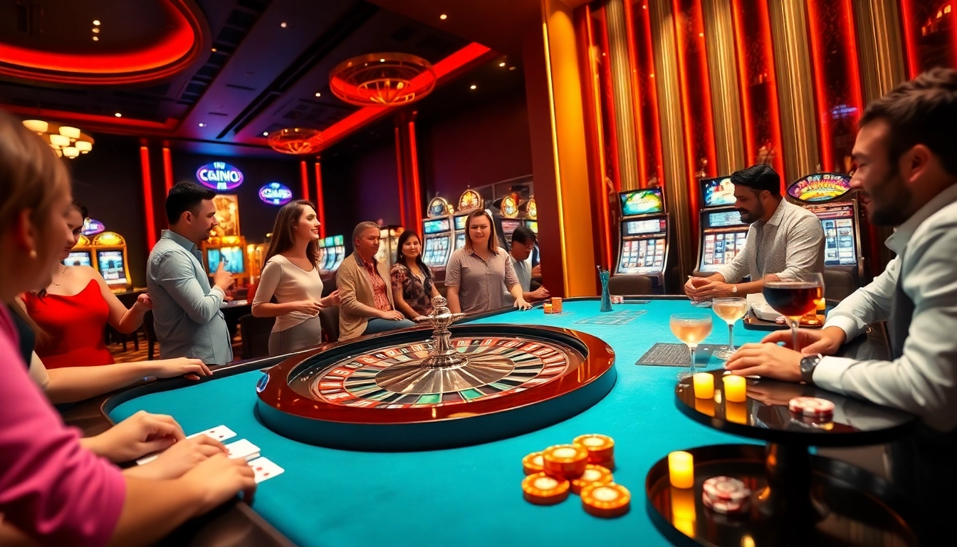 Experience the thrilling vibes of the casino at https://new88bet.us/, featuring an elegant gaming table and excited players.