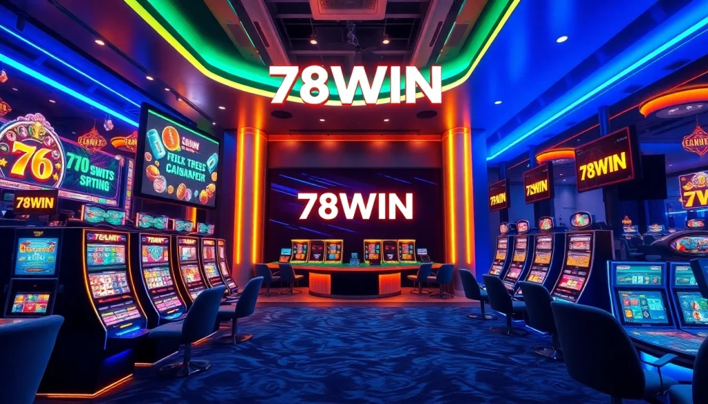 Exciting online casino gaming experience at 78WIN featuring slots and sports betting.