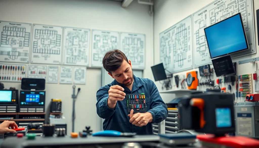 Wyszukaj schematy bezpieczników na https://bezpieczniki24.pl podczas pracy mechanika w warsztacie.