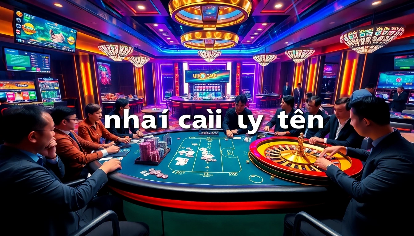 High-energy poker game at a reputable casino, highlighting nhà cái uy tín in exciting gameplay.