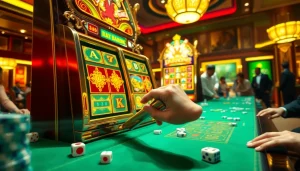 Experience the thrill of the raja barong slot machine in a vibrant casino atmosphere with exciting gameplay.