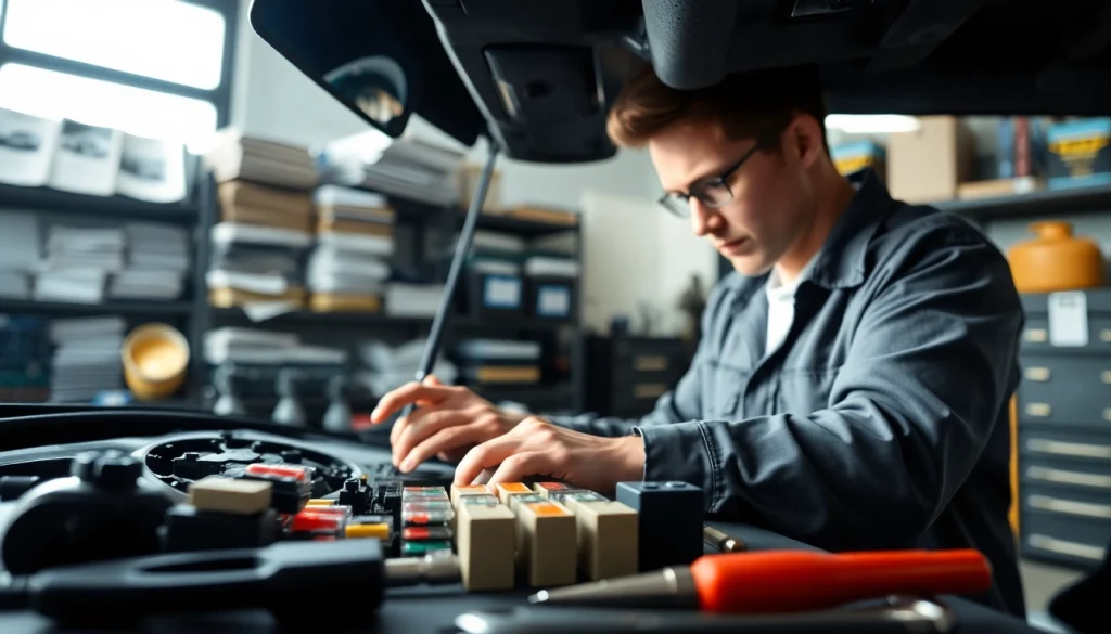 Inspect automotive fuses efficiently at https://bezpieczniki24.pl with a skilled technician in action.