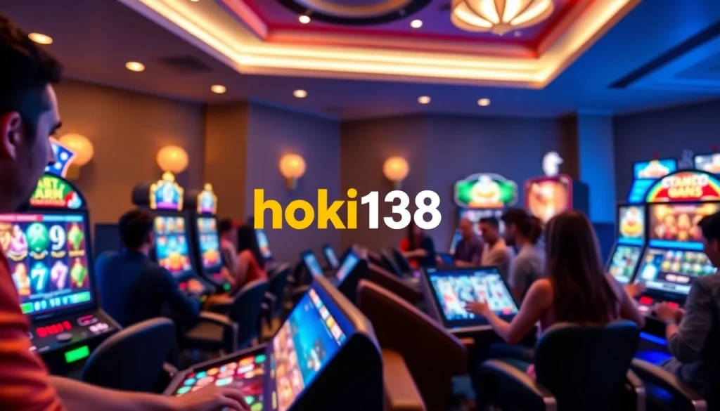 Engaging hoki138 online gaming interface with players and slots