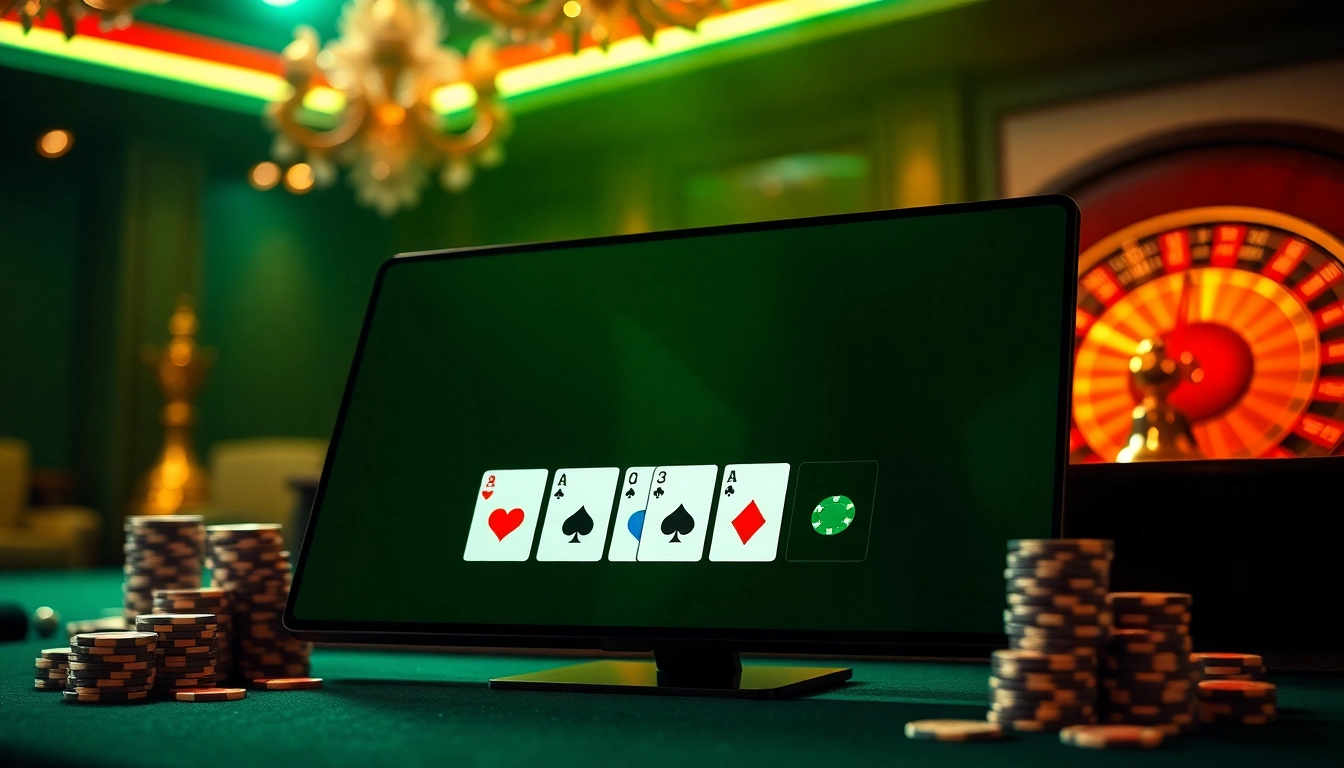 Enjoy strategic gameplay with רמי אונליין in a luxurious casino environment.