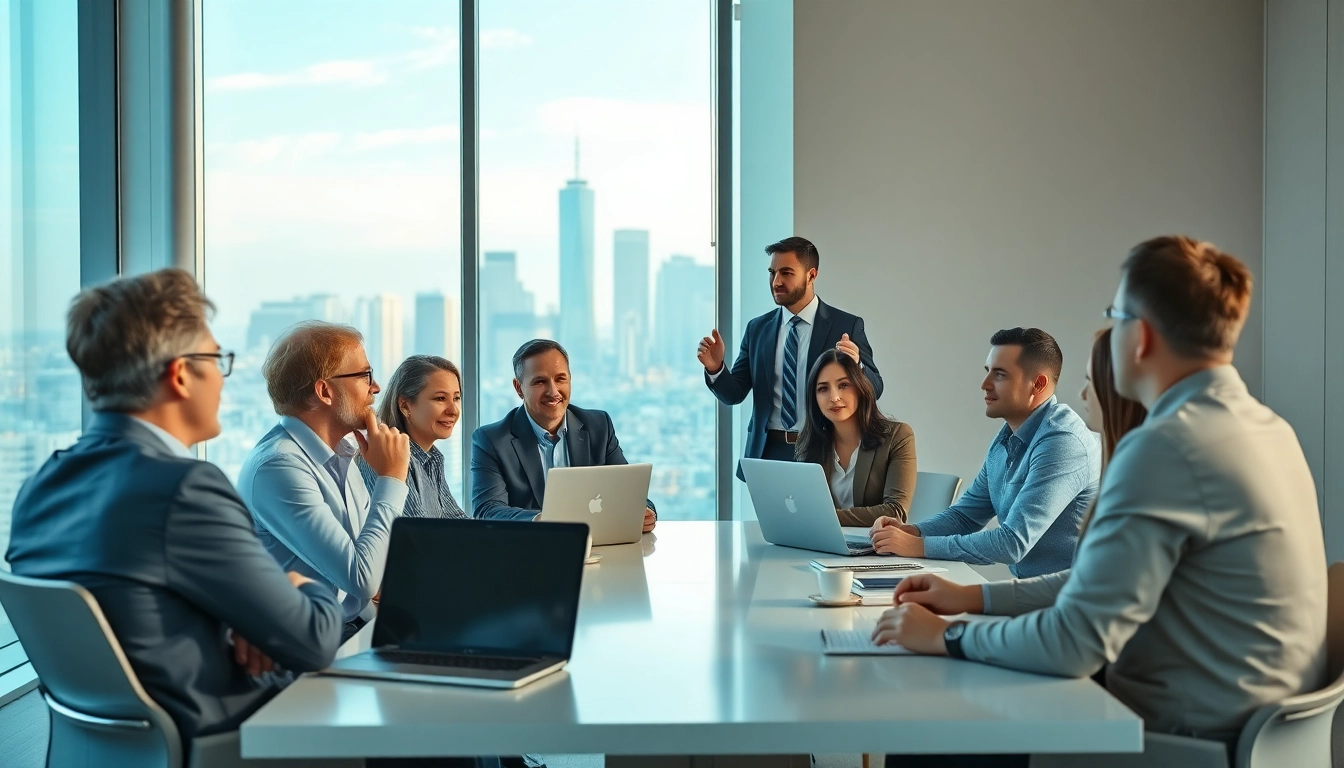 Engaging discussion on founder leadership insights in a modern office setting.