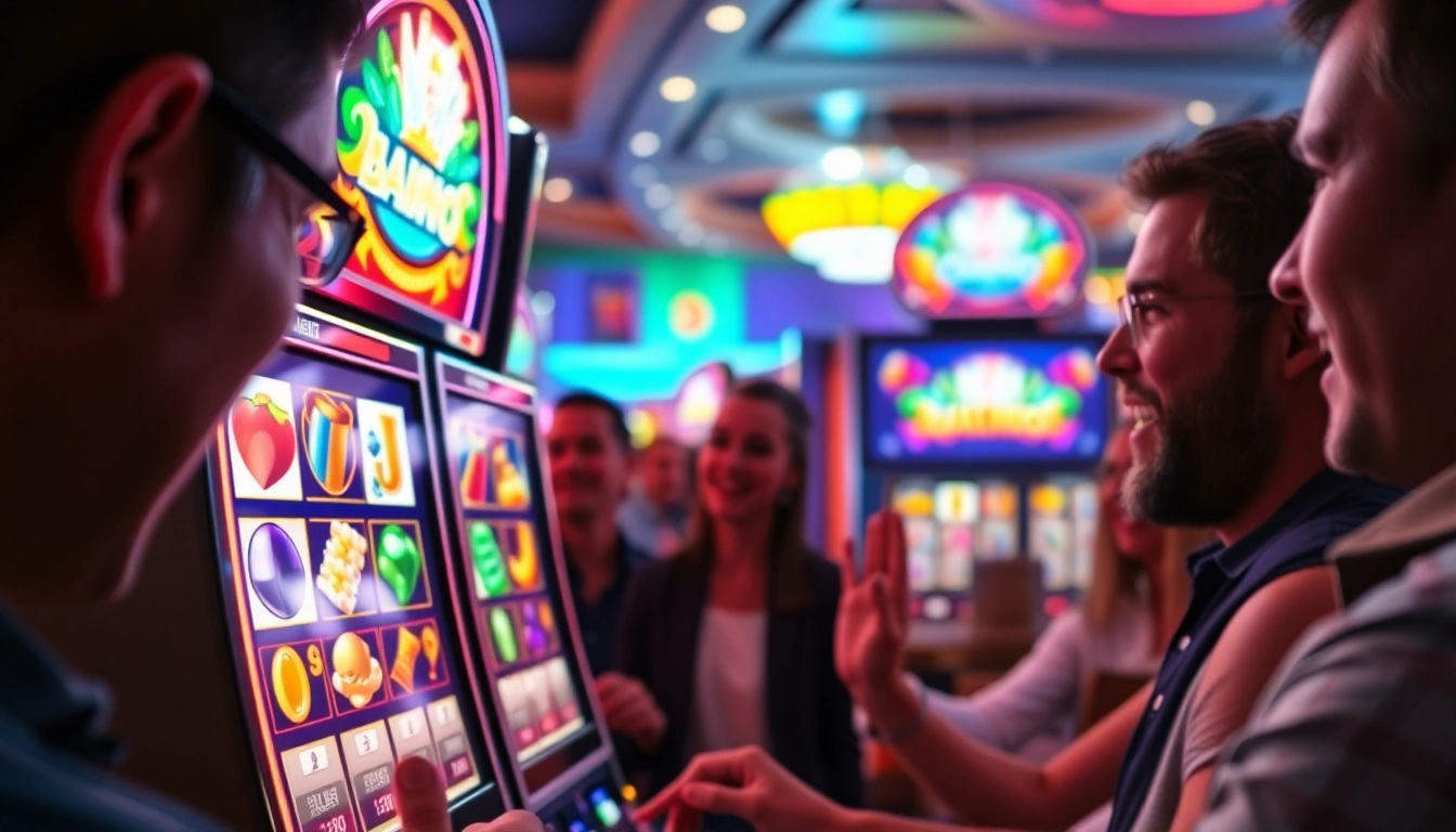 Raih kemenangan situs slot gacor dengan mesin slot berwarna-warni dan pemain bersemangat.