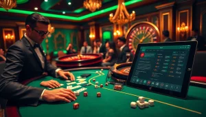 Engaging casino scene examining if hidden wiki legal through poker and roulette excitement.