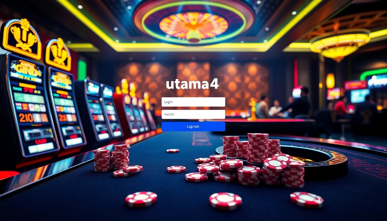 Rasakan sensasi kemenangan di Utama4D Login dengan elemen kasino berwarna-warni dan gameplay yang imersif.