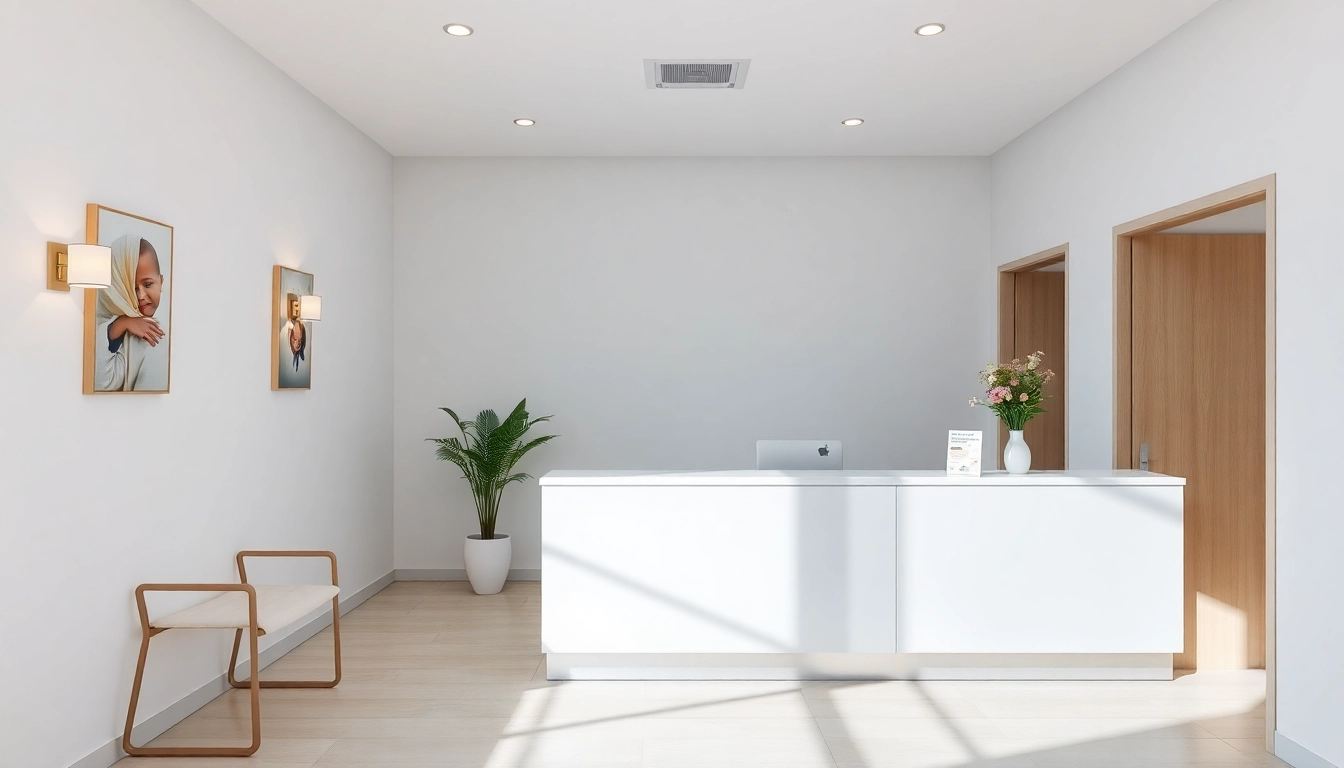 Fecondazione in a calming consultation room emphasizing fertility services.