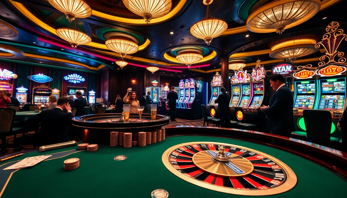 Experience the excitement of top club casinos with vibrant gaming tables and lucky players celebrating wins.