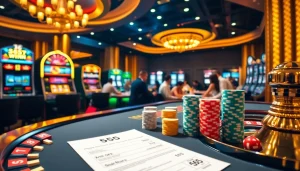 Experience the thrill of 555 win at an exciting poker table in a luxurious casino.