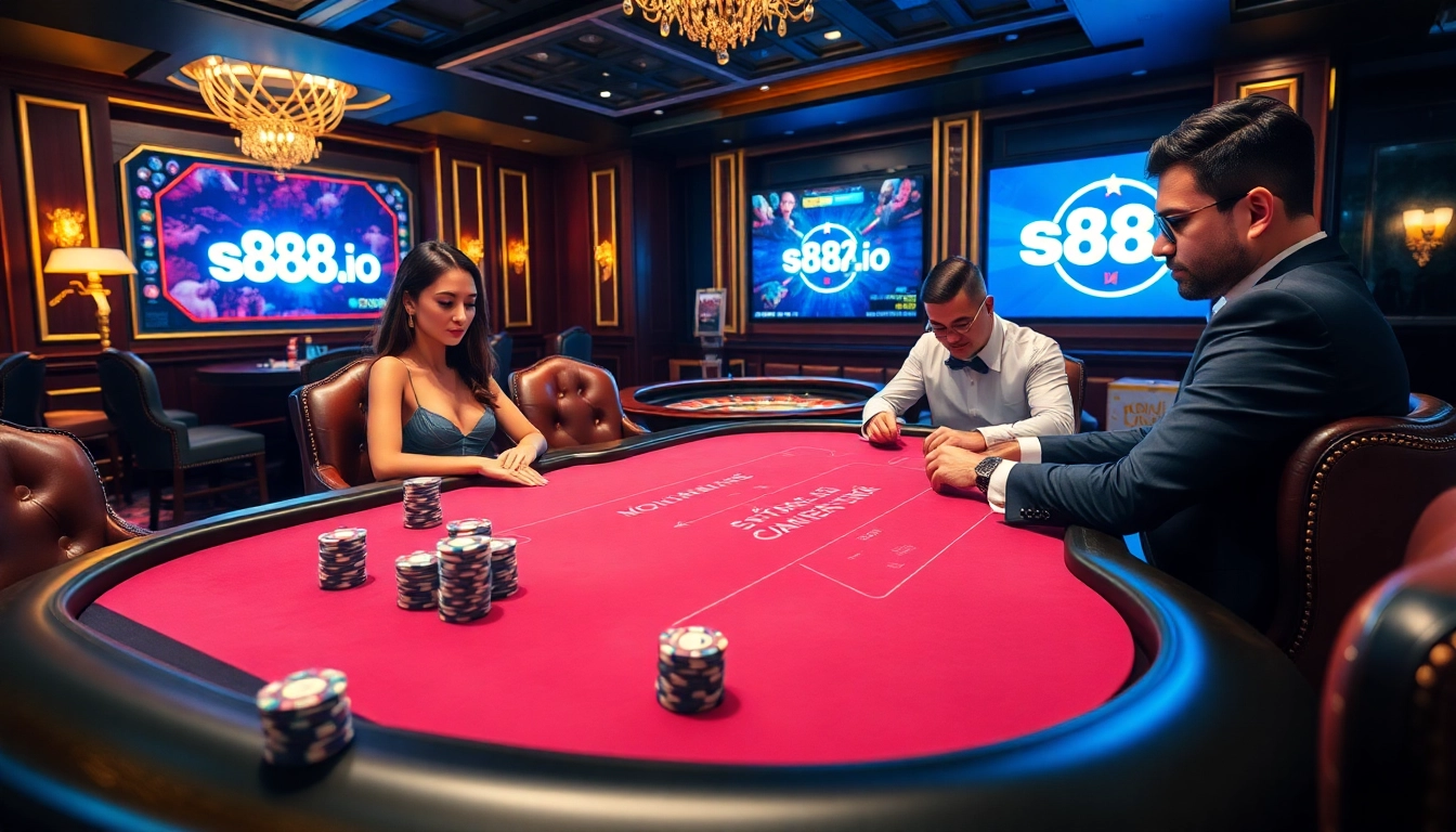 S88A.io brings a thrilling blackjack experience to life with high-stakes action, diverse players, and luxurious decor.