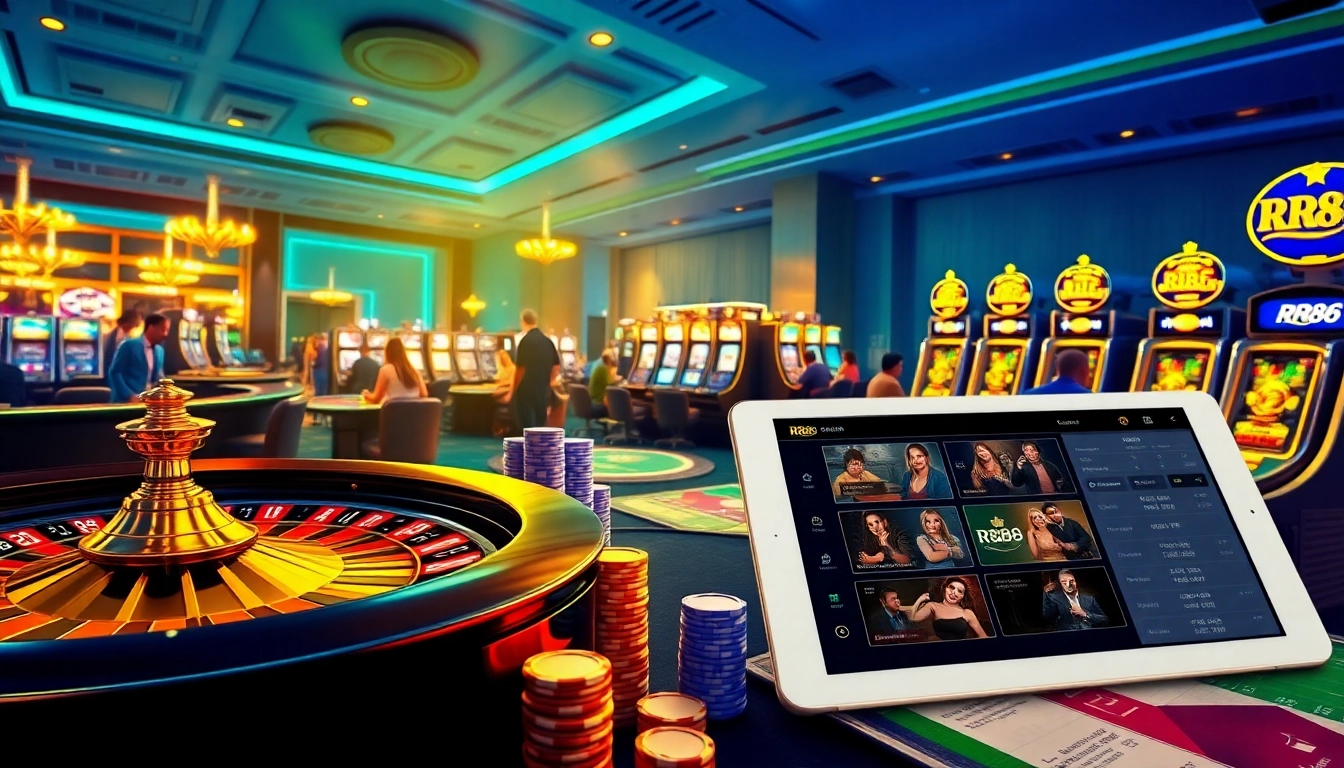 Experience the excitement of RR88 with vibrant casino tables and thrilling gameplay.