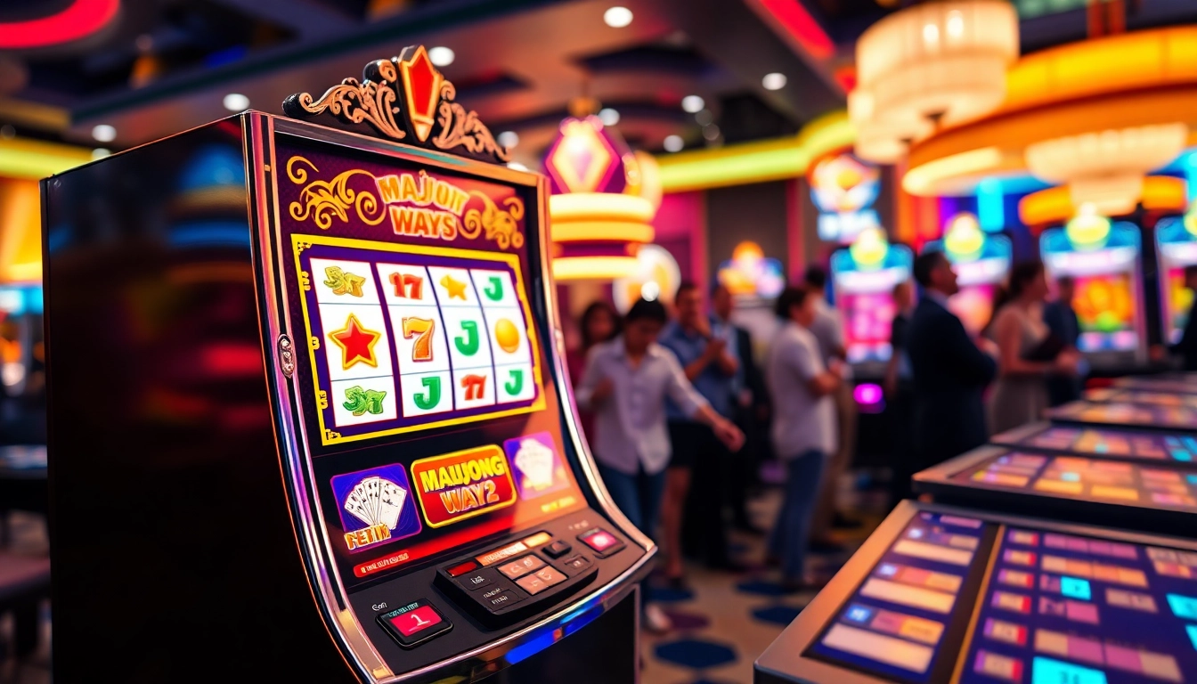 Menampilkan mahjong ways 2 dalam suasana hiburan kasino yang mewah dan menyenangkan.