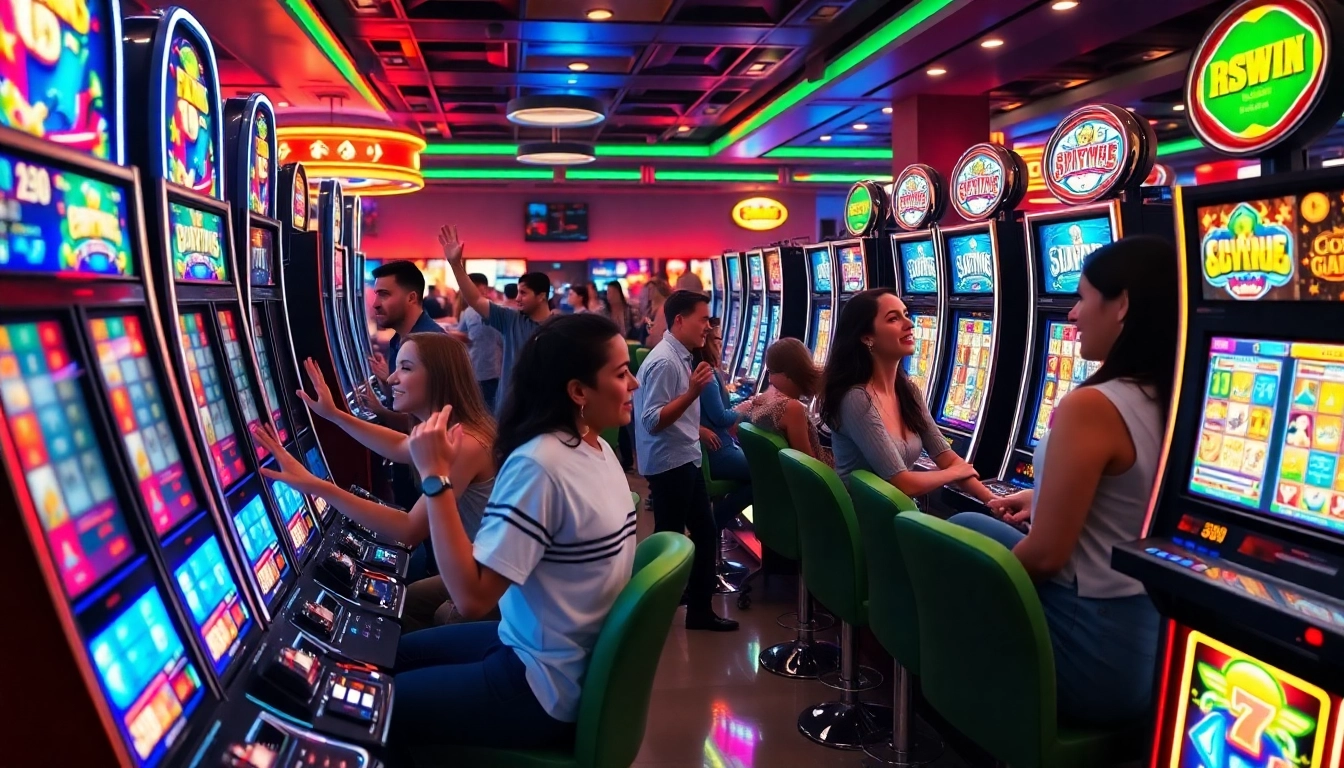 Bermain dengan bolaslot21 di mesin slot yang berwarna-warni dan meriah.