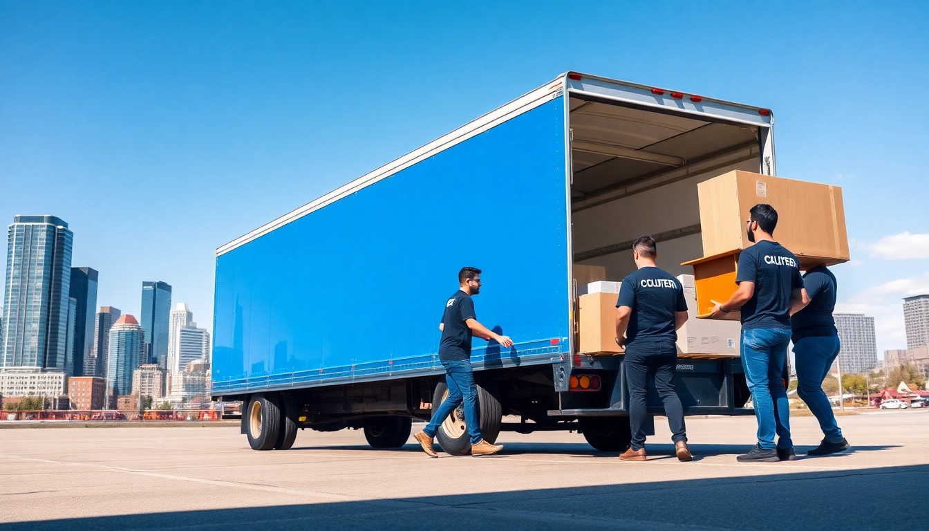 Long distance movers Calgary carefully loading moving truck for a safe relocation.