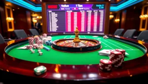 Experience high-stakes excitement with Vaoluoi tv at a luxurious casino table.