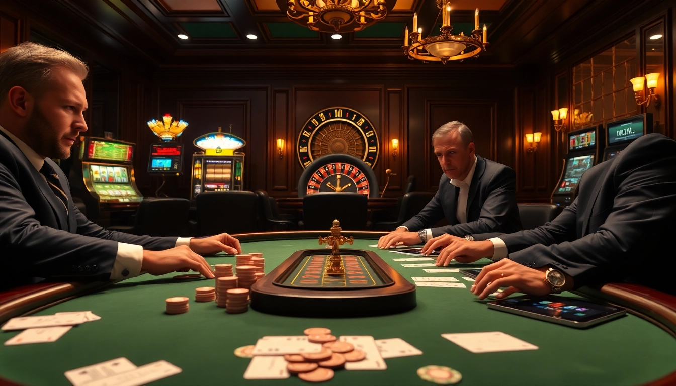 Experience the thrill of high-stakes poker at i9bet, where luxury meets excitement in a stunning casino setting.