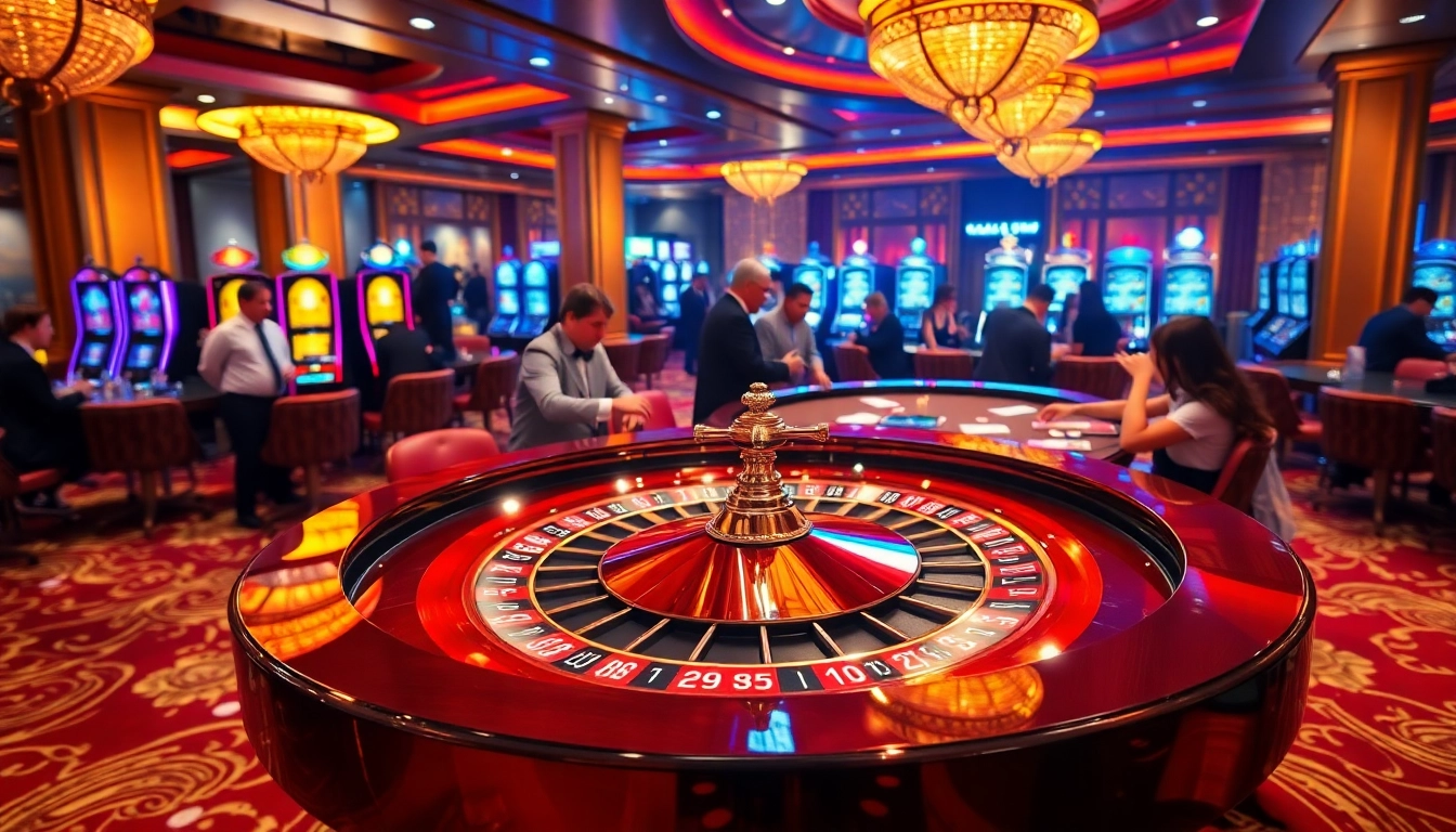 Exciting scene at the GK88 poker table in a vibrant casino atmosphere with celebrating players.