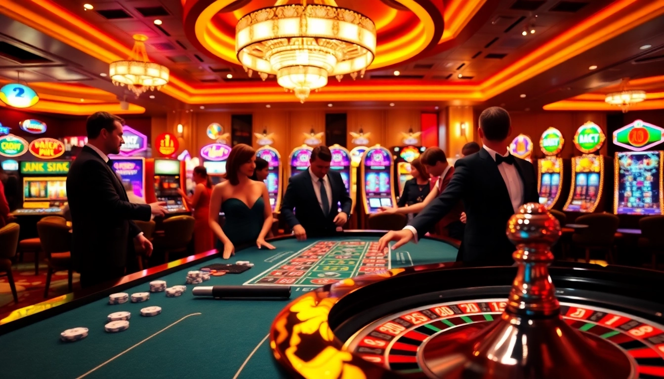 Experience the thrill of betting at https://rr88.navy/ with players enjoying roulette in a luxurious casino setting.