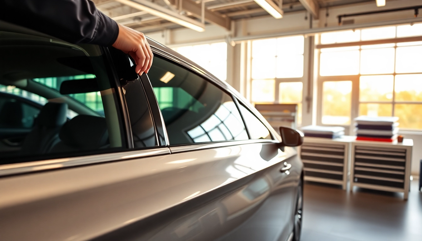 Enhancing a sleek vehicle with window tint Chattanooga for improved aesthetics and UV protection.