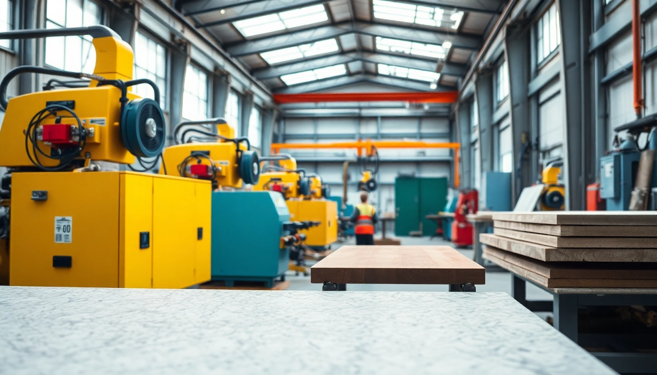 Enhance surfaces effectively with outstanding surfacing solutions in a vibrant industrial setting.