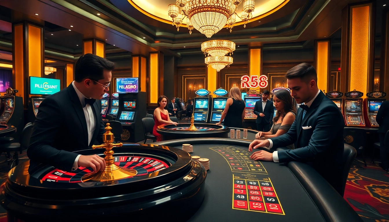 Experience the thrill of gambling at RR88 link with vibrant casino visuals.