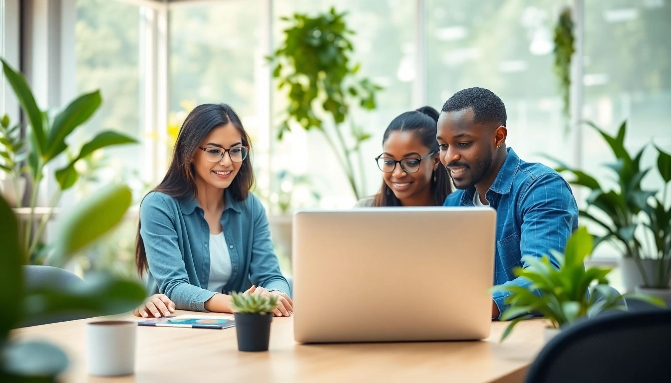 Nonprofit IT support team providing assistance with technology solutions in a collaborative environment.