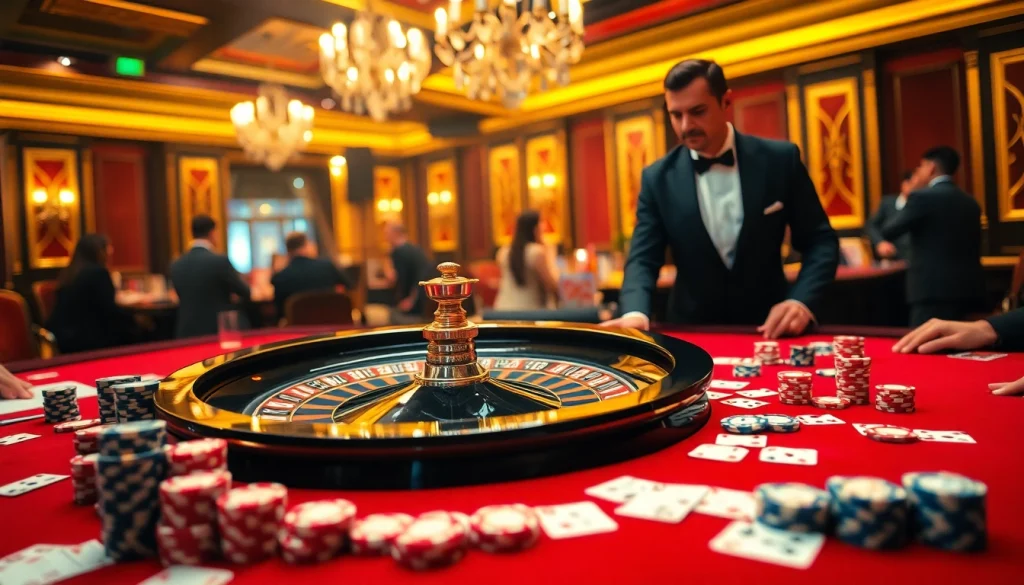 Experience the thrill of rr88 casino gaming with a vibrant and luxurious roulette scene.