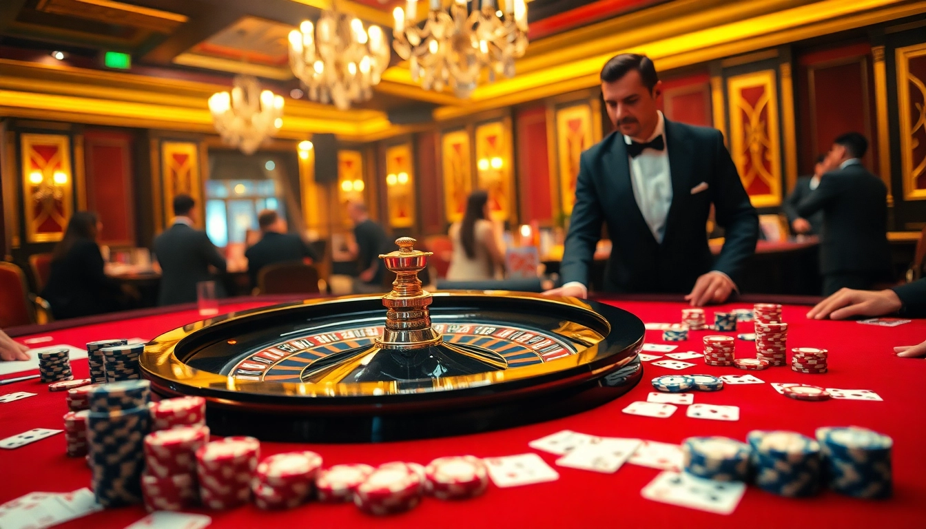 Experience the thrill of rr88 casino gaming with a vibrant and luxurious roulette scene.