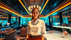 Engaging atmosphere of the gdmc.bio shirt room with stylish decor and professional service