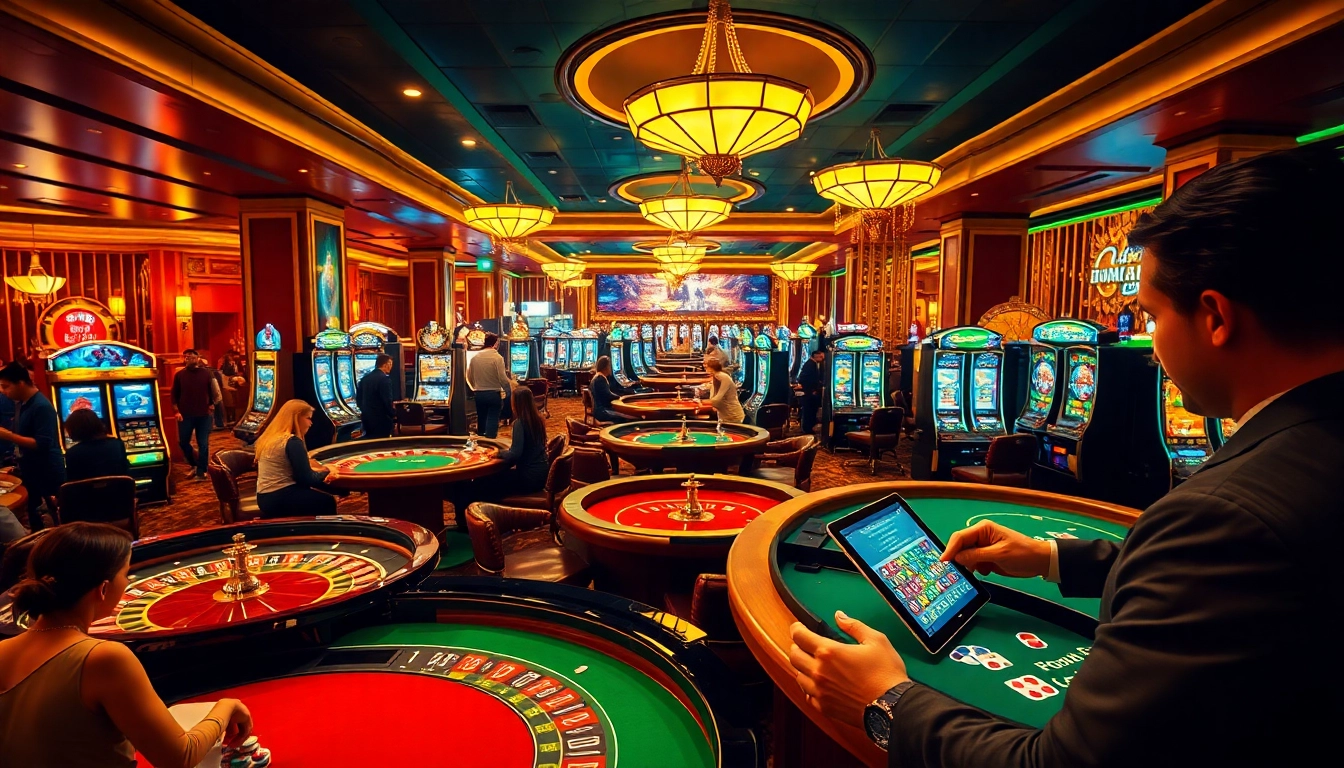 Vivez une expérience de jeu palpitante dans un casino en ligne avec des tables de roulette vibrantes et des machines à sous élégantes.