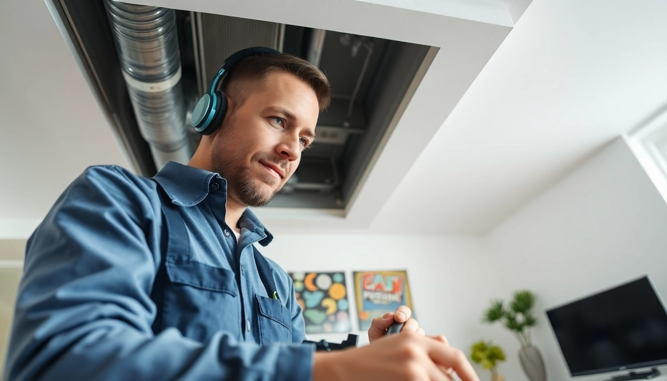 HVAC Cleaning expert performing thorough ductwork cleaning for optimal indoor air quality.